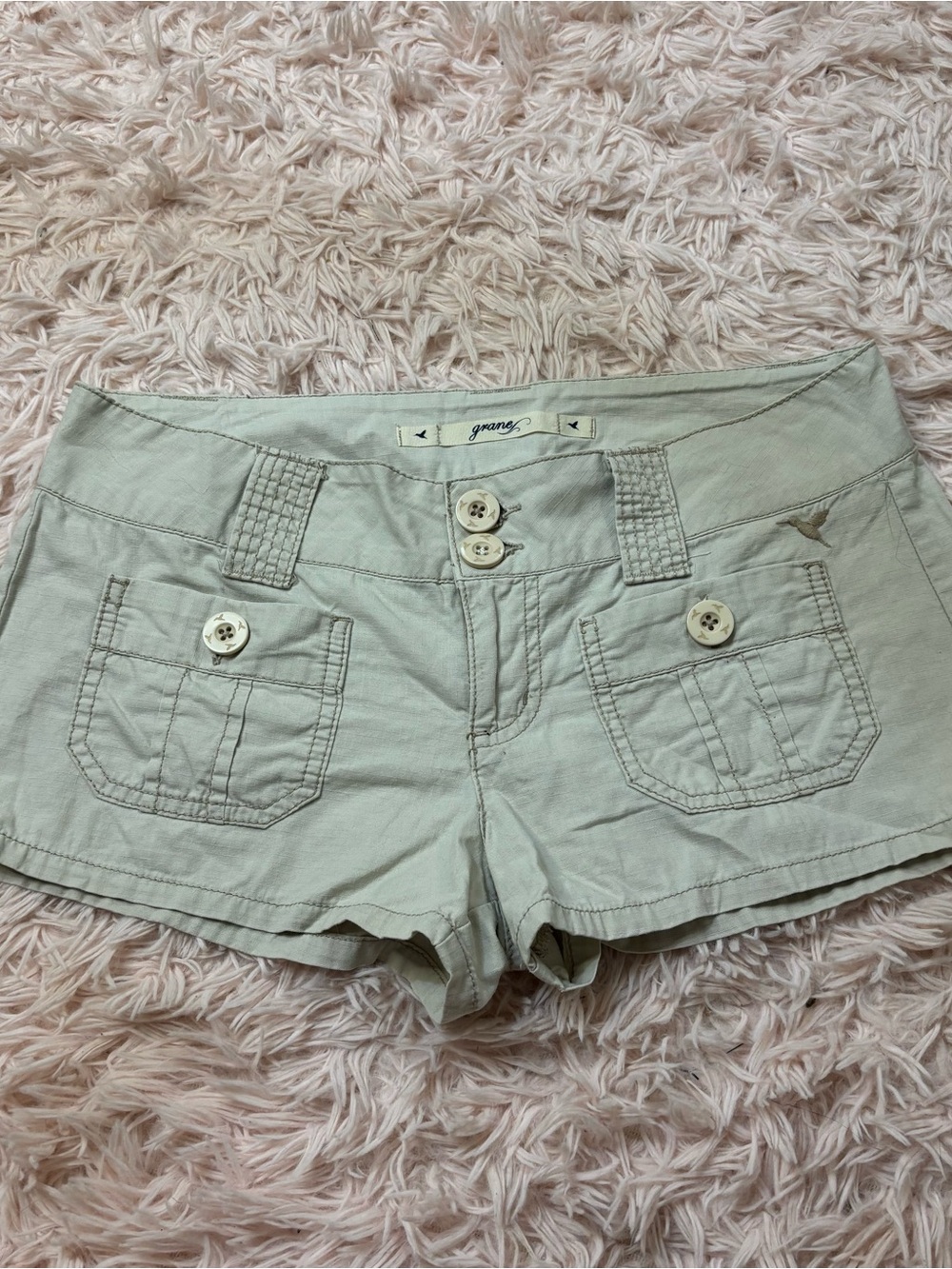Grane low rise Y2K cargo pocket shorts